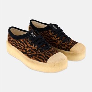 Clarck Leopard Print Platform Sneakers 9